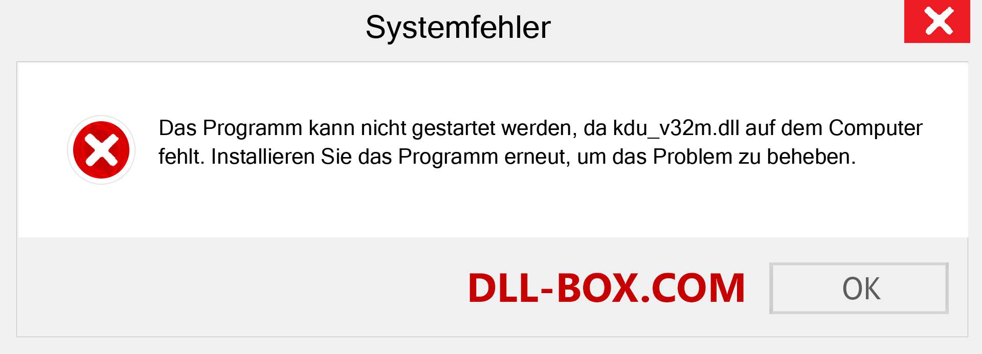 kdu_v32m.dll-Datei fehlt?. Download für Windows 7, 8, 10 - Fix kdu_v32m dll Missing Error unter Windows, Fotos, Bildern